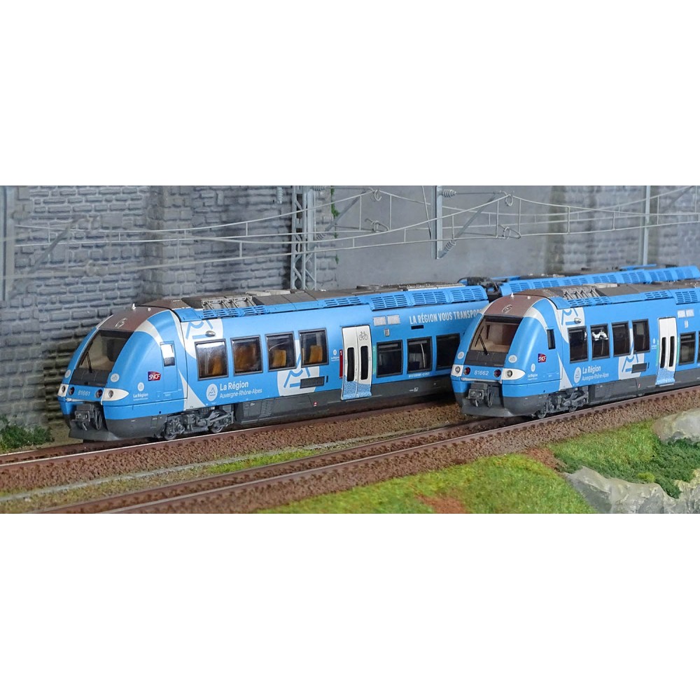 LS Models 10089S Autorail AGC B 81661/81662, livré AURA, 3 caisses, digital sonore Ls models Lsm_10089S - 2