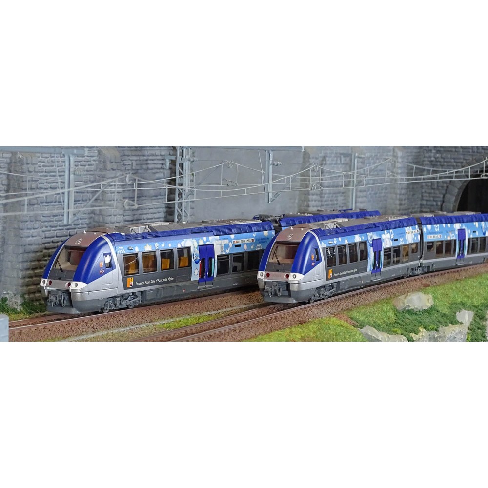 LS Models 10392 Autorail AGC B 81621/81622, livré PACA AIX, 4 caisses Ls models Lsm_10392 - 1