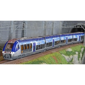 LS Models 10392S Autorail AGC B 81621/81622, livré PACA AIX, 4 caisses, digital sonore Ls models Lsm_10392S - 1