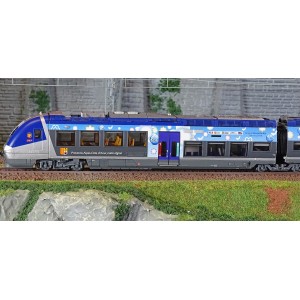 LS Models 10392S Autorail AGC B 81621/81622, livré PACA AIX, 4 caisses, digital sonore Ls models Lsm_10392S - 3