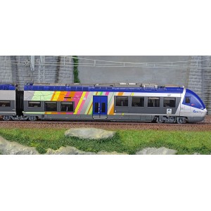 LS Models 10393S Autorail AGC B 82783/82784, livré TER ALSACE, 4 caisses, digital sonore Ls models Lsm_10393S - 5