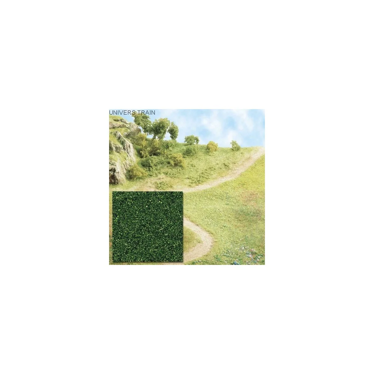 Busch 7051 Litter Powder, Forest Green Flock - Busch - Busch_7051