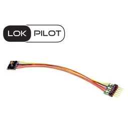 ESU 59826 Lokpilot V5 Micro DCC Decoder, 6-pin NEM651, pre-wired, f...