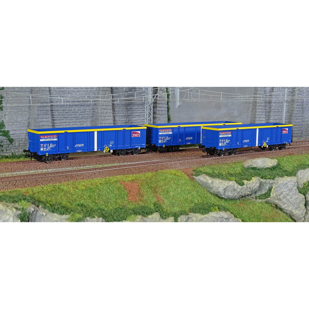 Jouef HJ6293 Set de 3 wagons tombereaux type Eamnos, SNCF, Nacco Jouef HJ6293 - 1