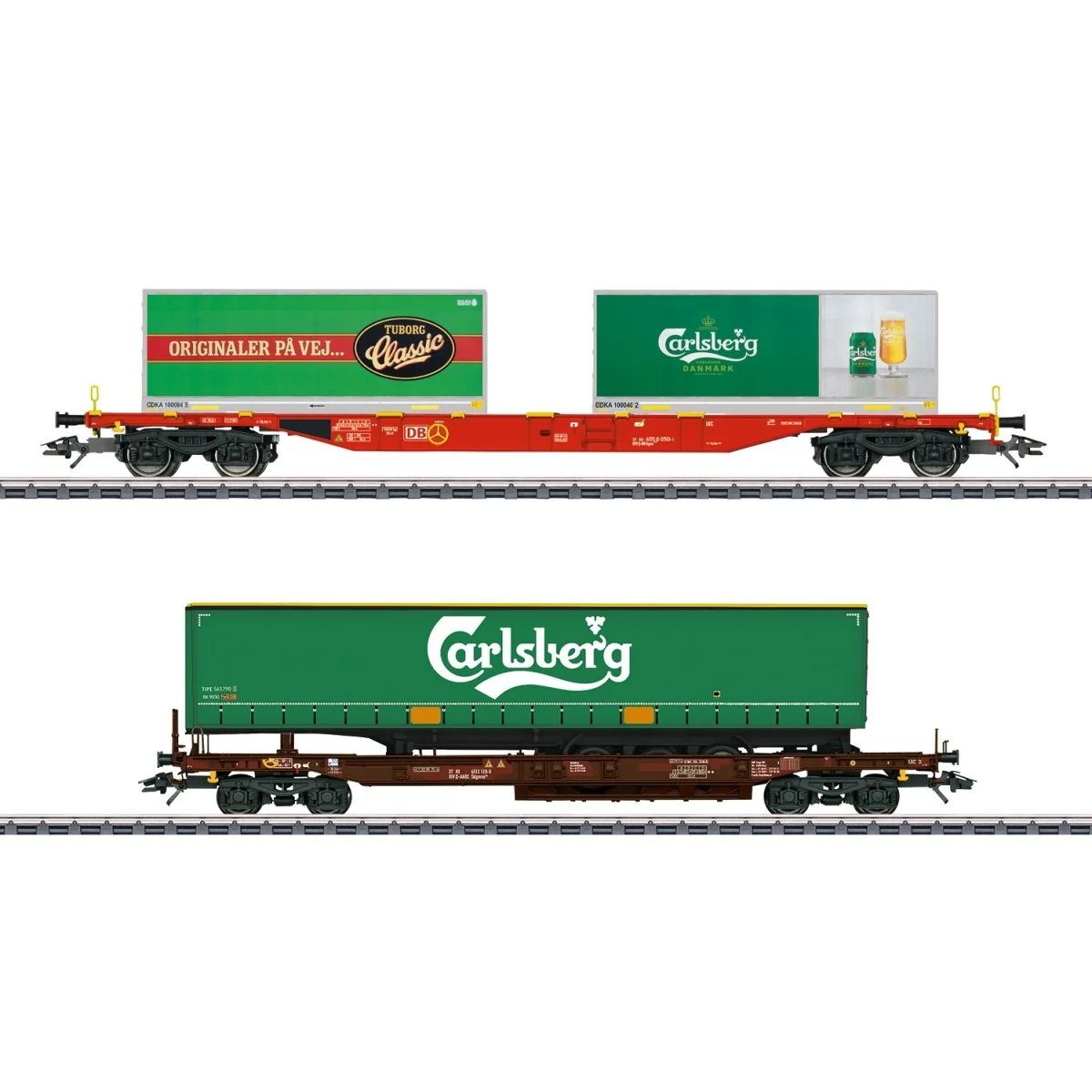 Marklin 47109 Set de 2 wagons de marchandises KLV "Carlsberg und Tuborg", AEE, DB AG Marklin Marklin_47109 - 4