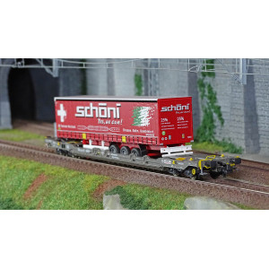 Roco 6600065 Wagon-poche T5, Hupac, chargé semi-remorque Schöni Roco Roco_6600065 - 3