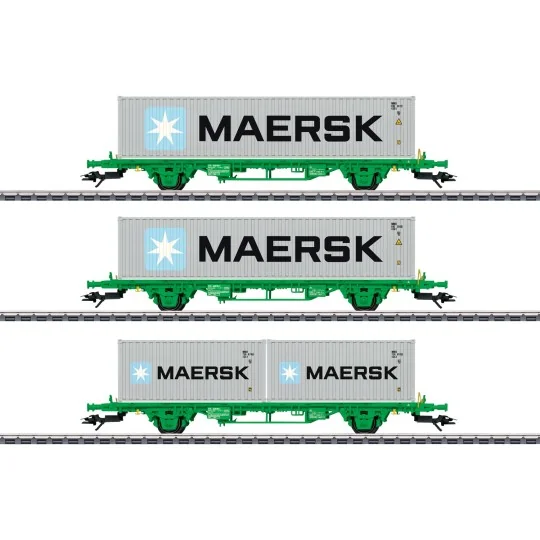 Marklin_47726-Marklin 47726 Set of 3 Lgns container wagons, SJ