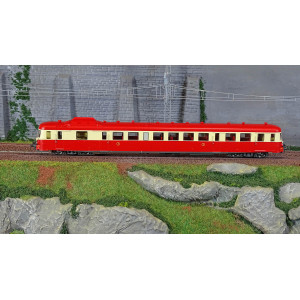 Ree Modeles MB229.S Autorail X 2913, 1ère classe, Rouge et Crème, Toit rouge, VAISE, SNCF, digital sonore Ree Modeles MB-229.S -