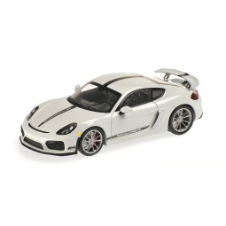Minichamps 870066120 White Porsche Cayman GT4 - Busch véhicule - Bu...