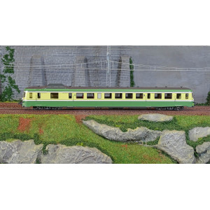 Ree Modeles MB230.S Autorail X 2898, 1ère/2ème classe, Vert et Jaune, VAISE, SNCF, digital sonore Ree Modeles MB-230.S - 2