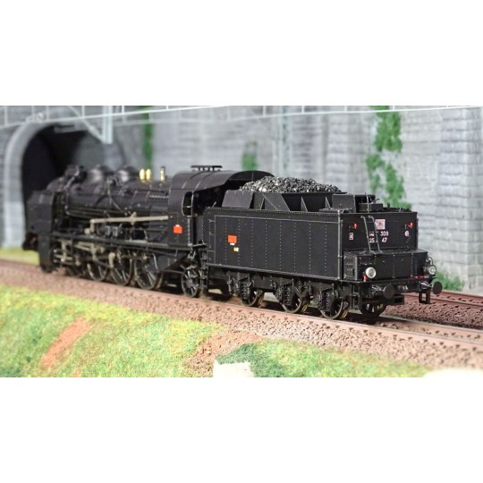 MB-126-Ree Modeles MB-126 Steam Locomotive 4-141 F 309, SNCF, PERIGUEUX