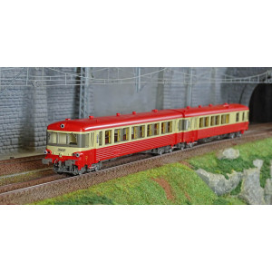 LS Models 10063 Autorail EAD X4696 - XR8693, rouge crème, décoration 1976, Longueau Ls models Lsm_10063 - 1