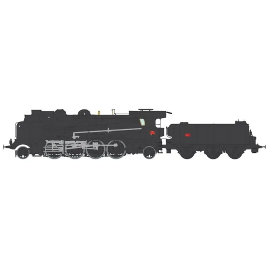 Ree Modeles MB-128 Locomotive à vapeur 5-141 E 234, SNCF, GRENOBLE Ree Modeles MB-128 - 6 MB-128-Ree Modeles MB-128 Locomotive à vapeur 5-141 E 234, SNCF, GRENOBLE