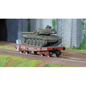 Ree modeles WBA032 Wagon Porte-char Rlmmp, SNCF + Char AMX 30B - PROVENCE Ree Modeles WBA-032 - 3