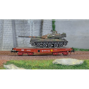 Ree modeles WBA036 Wagon Porte-char Rlmmp, SNCF + Char AMX 30B - ULM Ree Modeles WBA-036 - 2