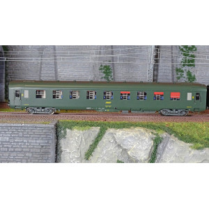 Ree Modeles VB405 Set de 3 voitures voyageurs DEV AO Couchettes, SNCF, B9c9, Vert 301, logo encadré, ep.IV Ree Modeles VB-405 - 