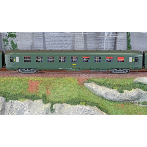 Ree Modeles VB405 Set de 3 voitures voyageurs DEV AO Couchettes, SNCF, B9c9, Vert 301, logo encadré, ep.IV Ree Modeles VB-405 - 