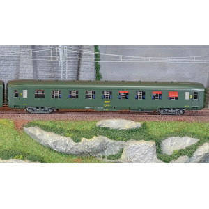 Ree Modeles VB405 Set de 3 voitures voyageurs DEV AO Couchettes, SNCF, B9c9, Vert 301, logo encadré, ep.IV Ree Modeles VB-405 - 