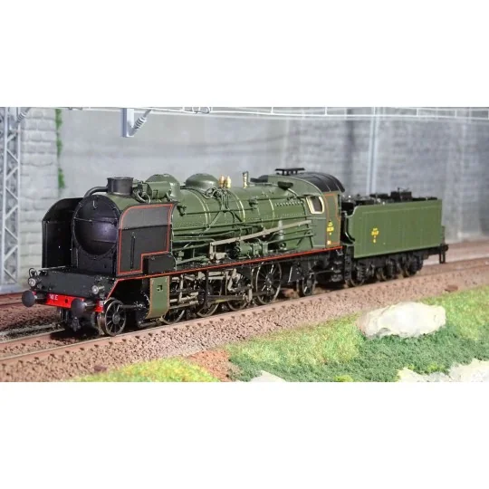 Ree Modeles MB-130 Locomotive à vapeur 5-141 E 284, SNCF, VILLENEUVE Ree Modeles MB-130 - 1 MB-130-Ree Modeles MB-130 Locomotive à vapeur 5-141 E 284, SNCF, VILLENEUVE