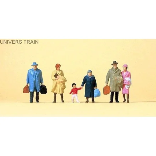 Preiser_14043-Preiser 14043 Personnages, voyageurs marchants