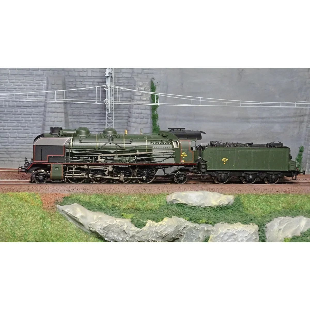 Ree Modeles MB-130 Locomotive à vapeur 5-141 E 284, SNCF, VILLENEUVE Ree Modeles MB-130 - 2 Ree Modeles MB-130 Locomotive à vapeur 5-141 E 284, SNCF, VILLENEUVE Ree Modeles MB-130 - 2