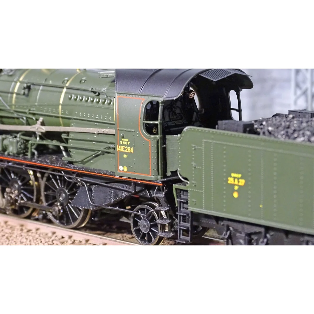 Ree Modeles MB-130 Locomotive à vapeur 5-141 E 284, SNCF, VILLENEUVE Ree Modeles MB-130 - 5