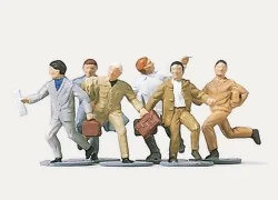 Preiser 0210976 Characters, Travelers in a Hurry (men)