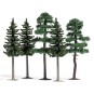 Busch_6149-Busch 6149 Blister pack of 3 spruce and 2 pine trees
