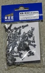 REE Modeles XB-932 Attelage à AIMANT NEM362, 3 Tailles S/M/L (10 paires) Ree Modeles XB-932 - 1