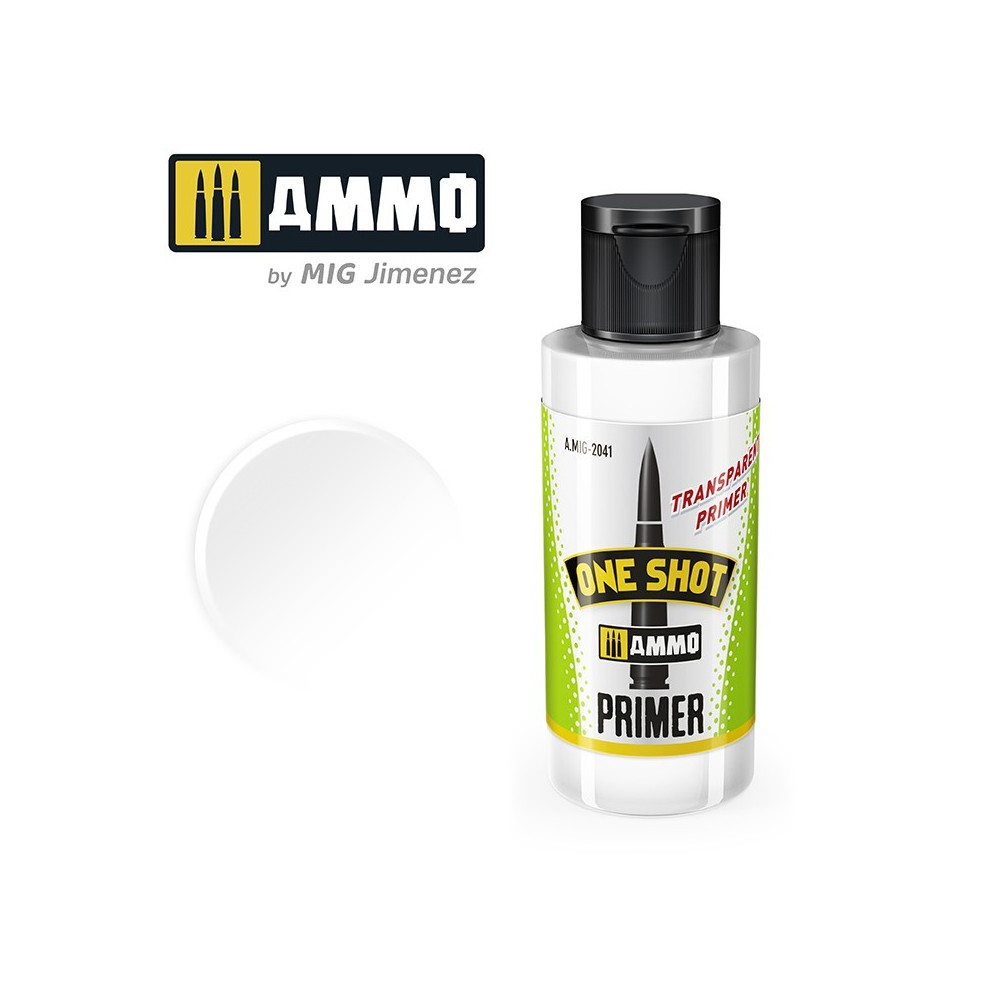 Peinture acrylique PRIMER Transparent ONE SHOT (60ml) Mig AMMO - MIG Jimenez A.MIG-2041 - 1