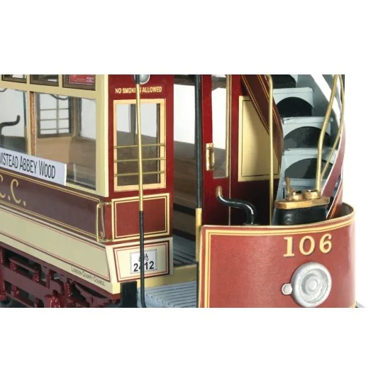 53008-OcCre 53008 Tram London LLC 106 1/24 scale wood and metal construction kit