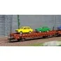 Marklin_46404-Marklin 46404 Set of 2 "DAF 66" flat wagons, NS
