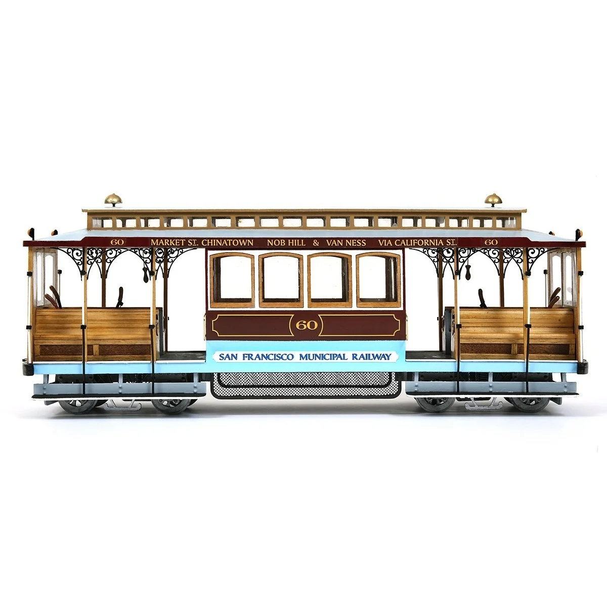 OcCre 53007 Tram Cable Car San Francisco 1/24 kit construction bois métal OcCre 53007 - 2 OcCre 53007 Tram Cable Car San Francisco 1/24 kit construction bois métal OcCre 53007 - 2