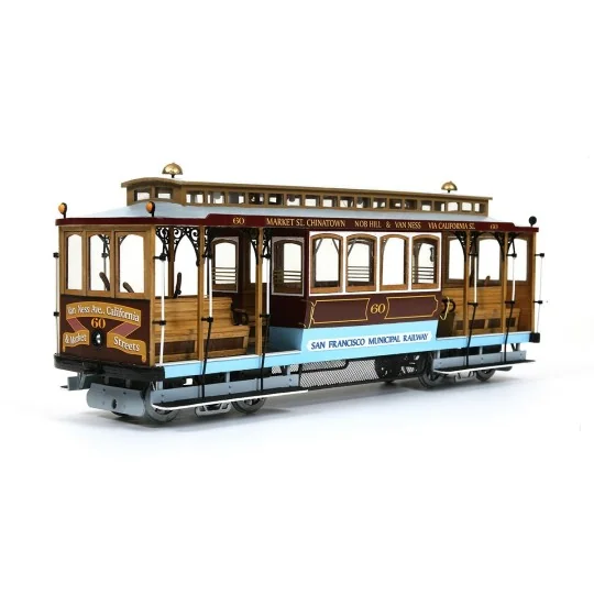 OcCre 53007 Tram Cable Car San Francisco 1/24 kit construction bois métal OcCre 53007 - 1 53007-OcCre 53007 Tram Cable Car San Francisco 1/24 kit construction bois métal