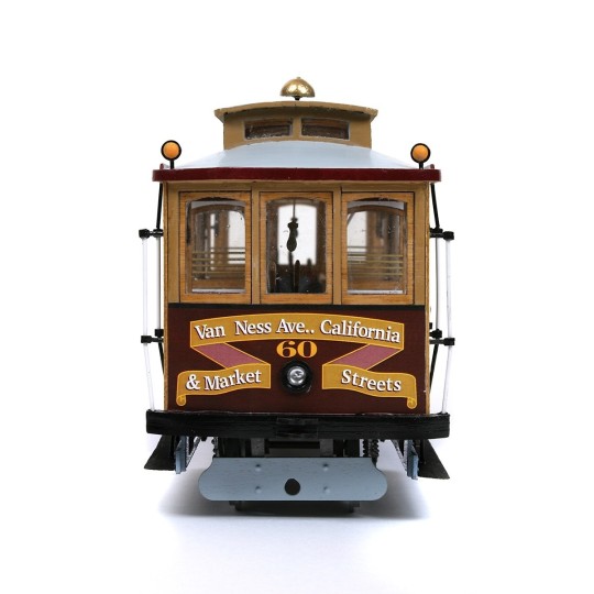 53007-OcCre 53007 San Francisco Tram Cable Car 1/24 scale wood and metal construction kit