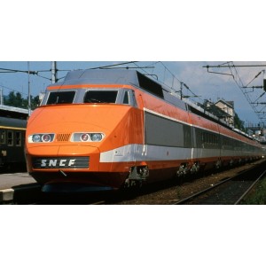 Ree Modeles TGV006 Set de 3 voitures intermédiaires TGV PSE Rame Origine, Remorques R2 + R5 + R6 Ree Modeles TGV-006 - 5