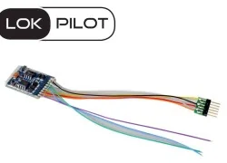 ESU 59626 LokPilot V5 DCC 6-pin NEM651 decoder, with wires, for loc...
