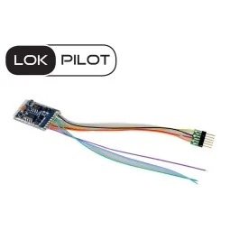 ESU 59626 LokPilot V5 DCC 6-pin NEM651 decoder, with wires, for loc...