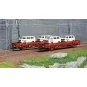 Rivarossi HR6458 Set of 2 Kls type wagons, DB, loaded with 4 Volksw... HR6458-Rivarossi HR6458 Set of 2 Kls type wagons, DB, loaded with 4 Volkswagen T2 vans