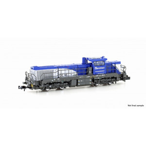 Hobbytrain H32106S Locomotive diesel Vossloh DE18, 004-6, Ferrotract, digitale sonore, échelle N Hobbytrain H32106S - 1