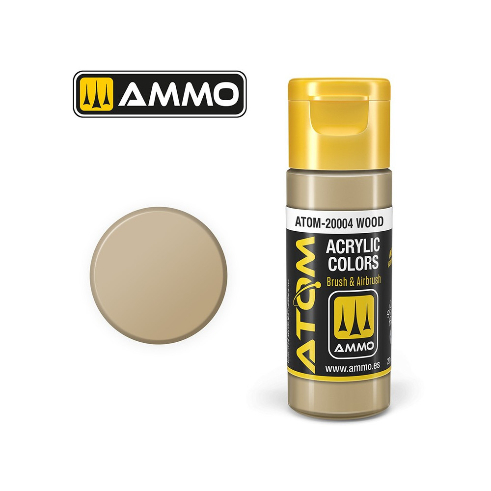 Peinture acrylique Bois 20ml ATOM AMMO