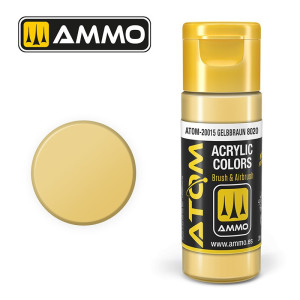 Peinture acrylique Gelbbraun 8020 20ml ATOM AMMO