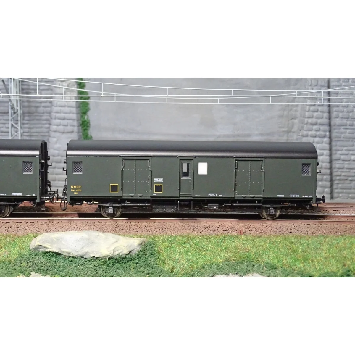 Models World 30301 Set de 2 Wagons fourgons, SNCF, Dqd2m, Vert 306, marquage 1950, feux fin de convoi Models World MW_30301 - 3