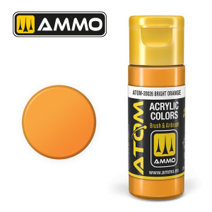 Peinture acrylique Orange vif 20ml ATOM AMMO