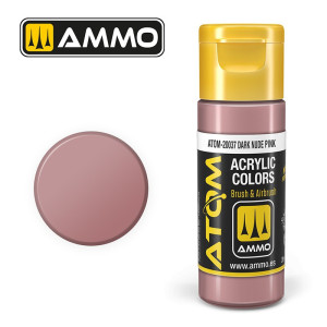 Peinture acrylique Rose Nude Foncé 20ml ATOM AMMO