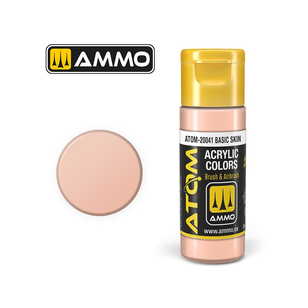 Peinture acrylique Peau de base 20ml ATOM AMMO