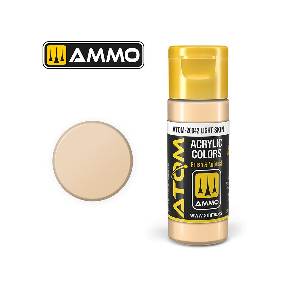 Peinture acrylique Peau claire 20ml ATOM AMMO