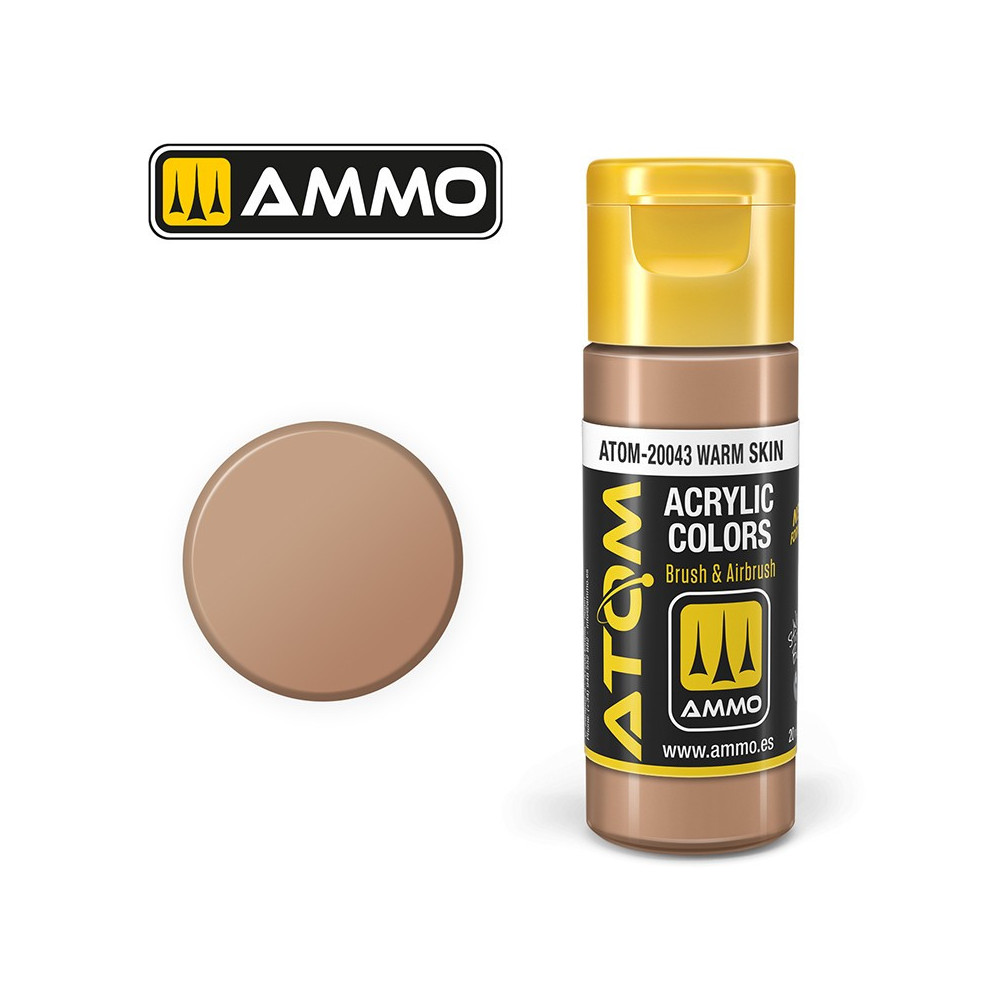 Peinture acrylique Peau chaude 20ml ATOM AMMO