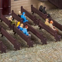 Faller 180989 Model Kit, 7 Church Pews