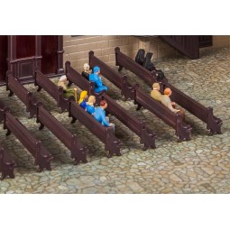 Faller 180989 Model Kit, 7 Church Pews